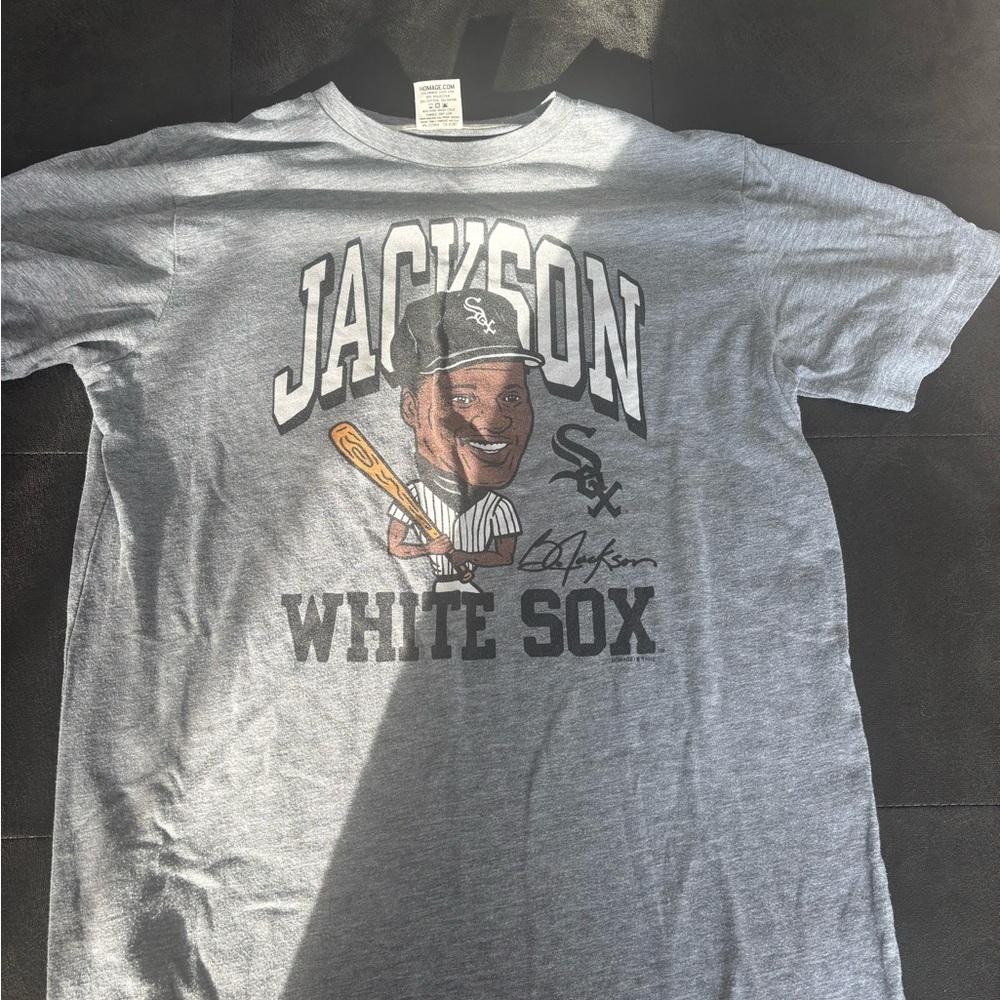 HOMAGE Gray Jackson White Sox Tee